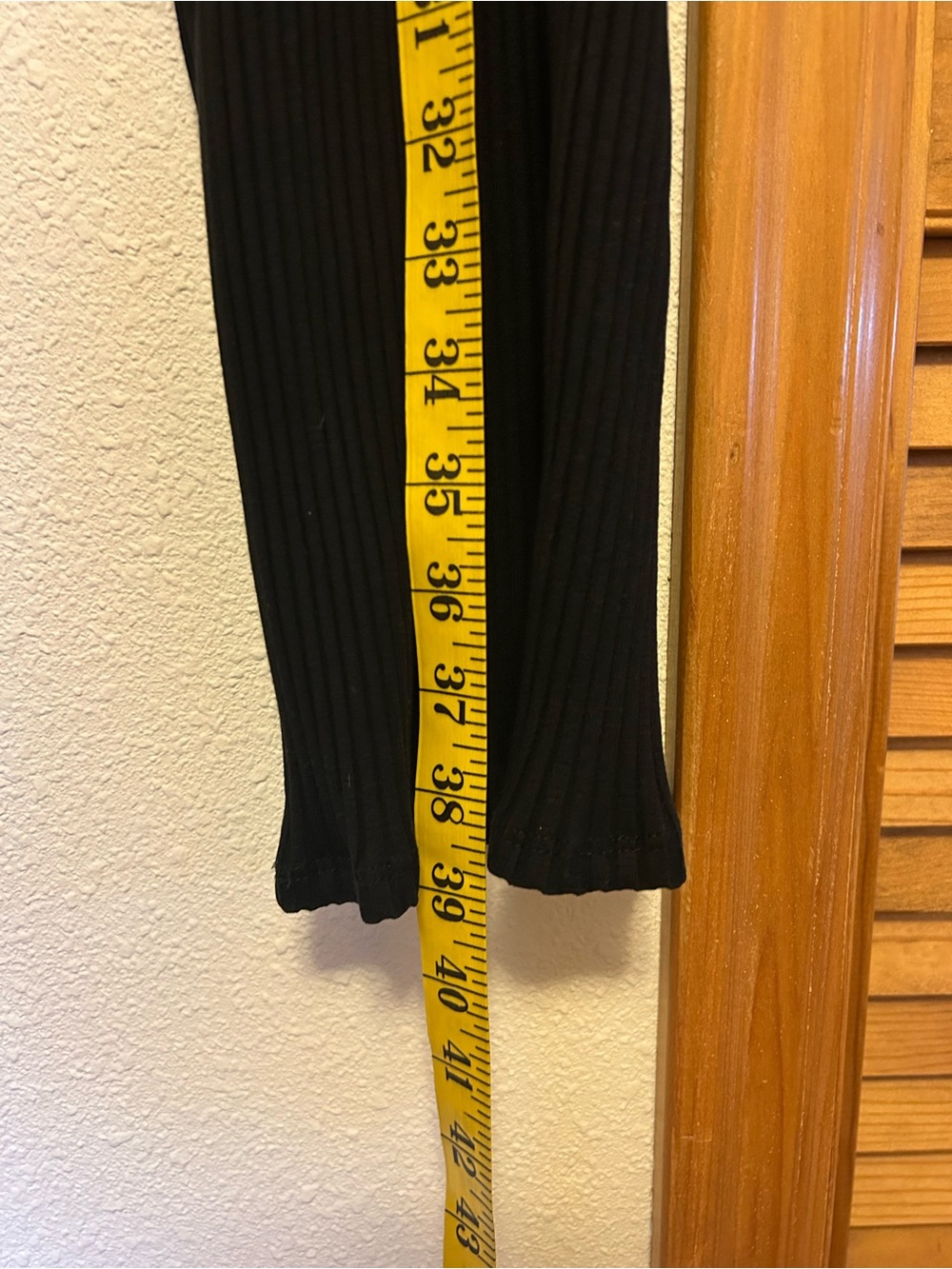 Eileen Fisher Black Ribbed Pull-on Tencel Pants size XXS - Picture 3 of 6